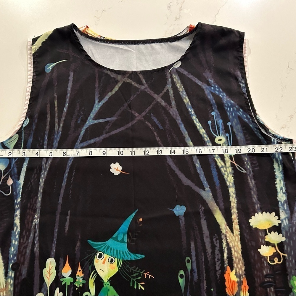 3 Tunic Dress Top Style XXL Funky Patterns Feathers, Ballounes Alice Wonderland - Picture 8 of 13